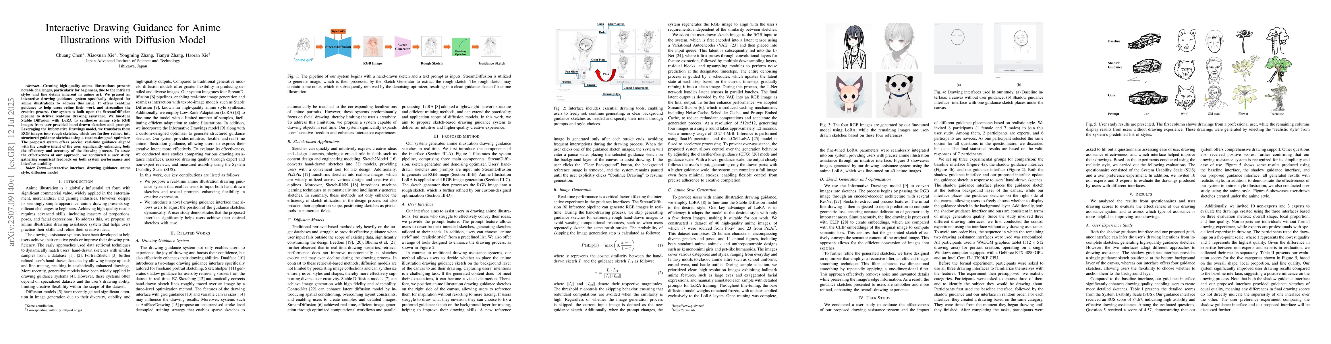 Thumbnail for Interactive Drawing Guidance for Anime Illustrations with Diffusion
  Model