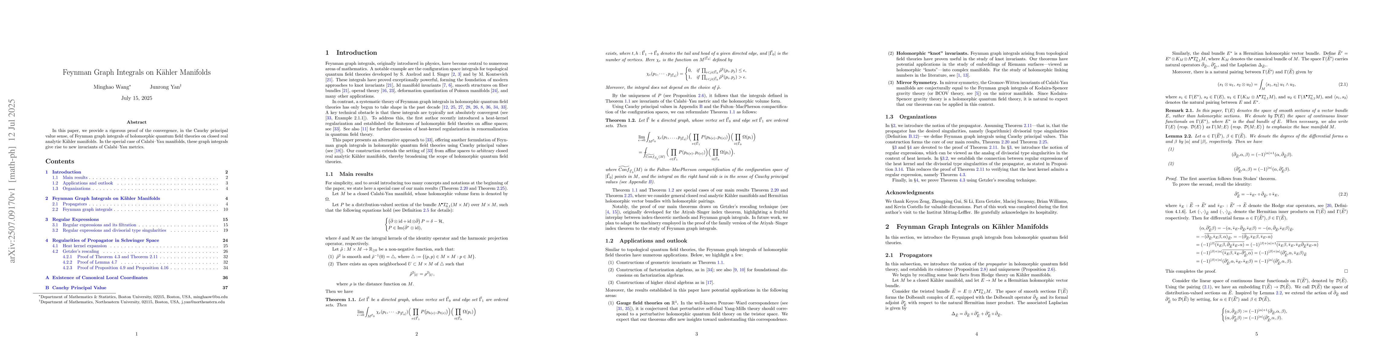 Thumbnail for Feynman Graph Integrals on Kähler Manifolds