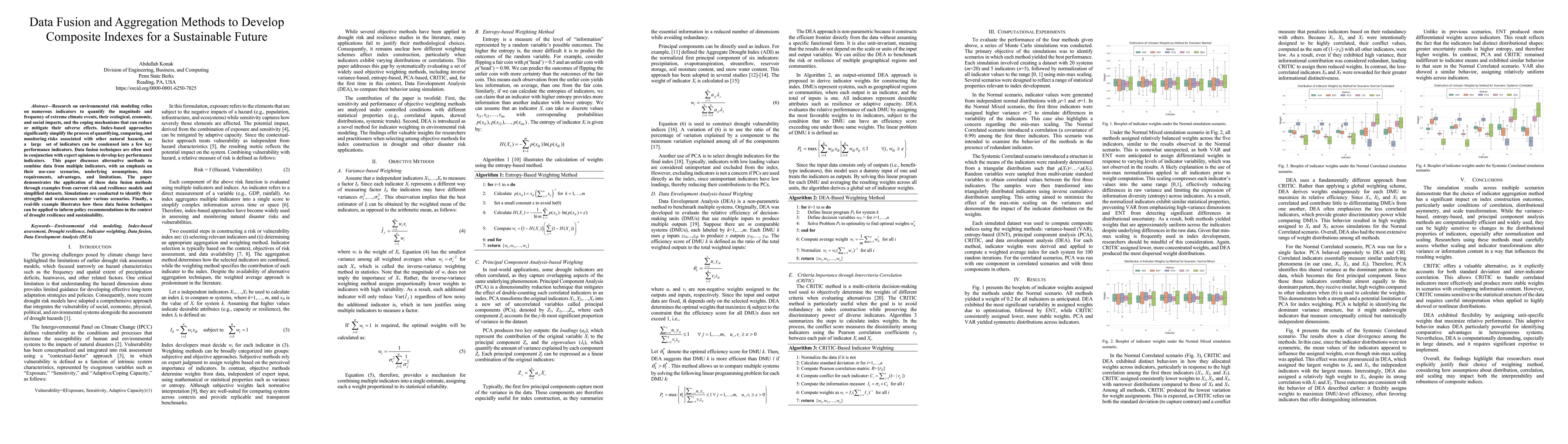 Thumbnail for Data Fusion and Aggregation Methods to Develop Composite Indexes for a
  Sustainable Future