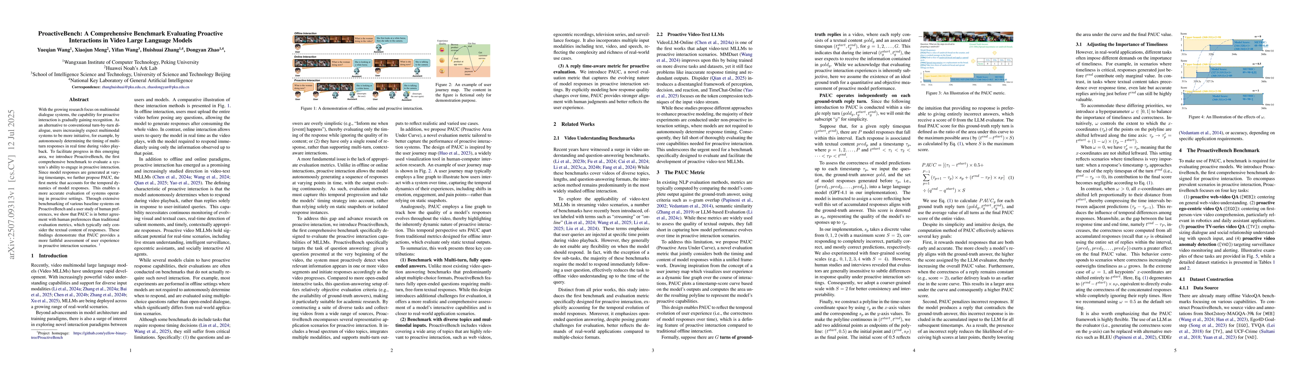 Thumbnail for ProactiveVideoQA: A Comprehensive Benchmark Evaluating Proactive
  Interactions in Video Large Language Models