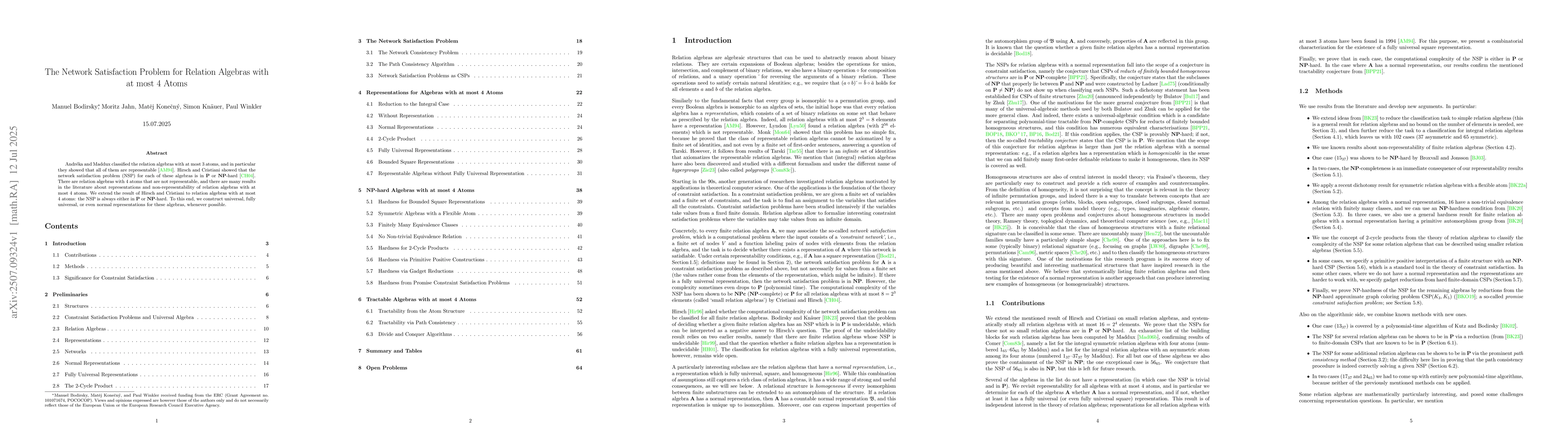 Thumbnail for The Network Satisfaction Problem for Relation Algebras with at most 4
  Atoms