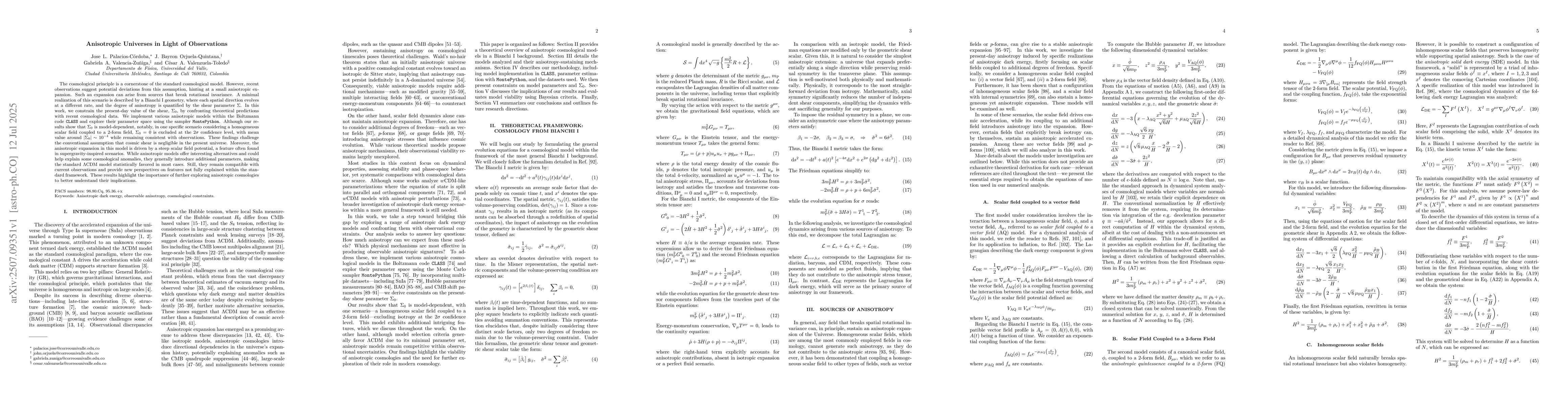 Thumbnail for Anisotropic Universes in Light of Observations