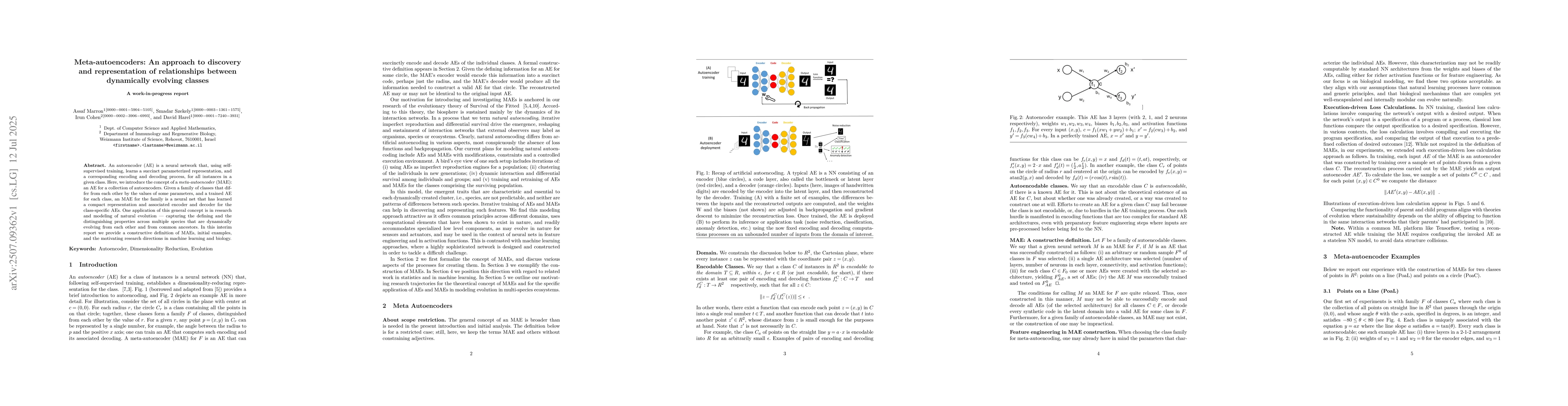 Thumbnail for Meta-autoencoders: An approach to discovery and representation of
  relationships between dynamically evolving classes