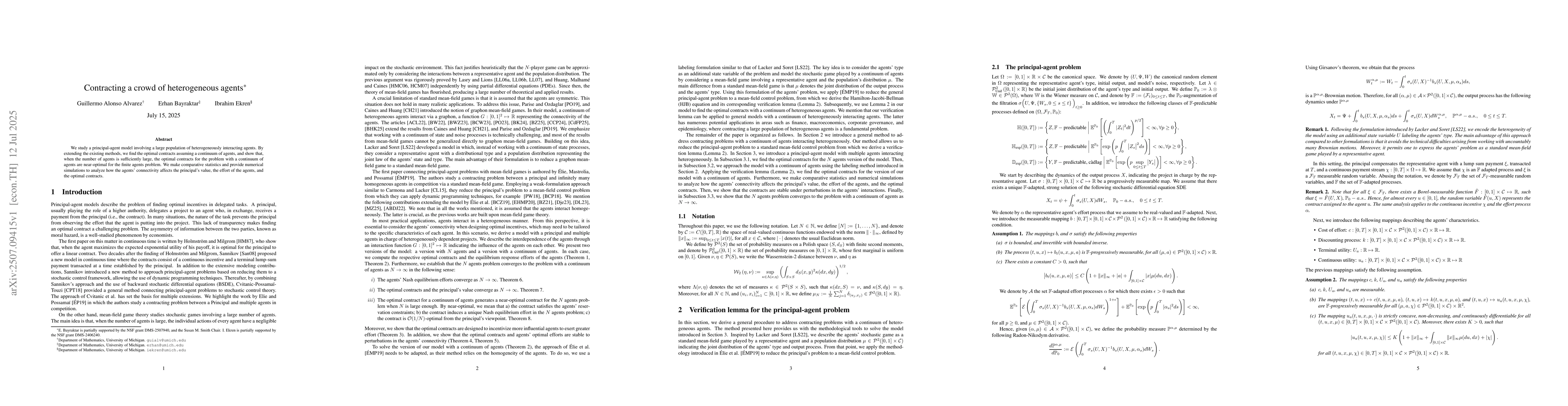 Thumbnail for Contracting a crowd of heterogeneous agents