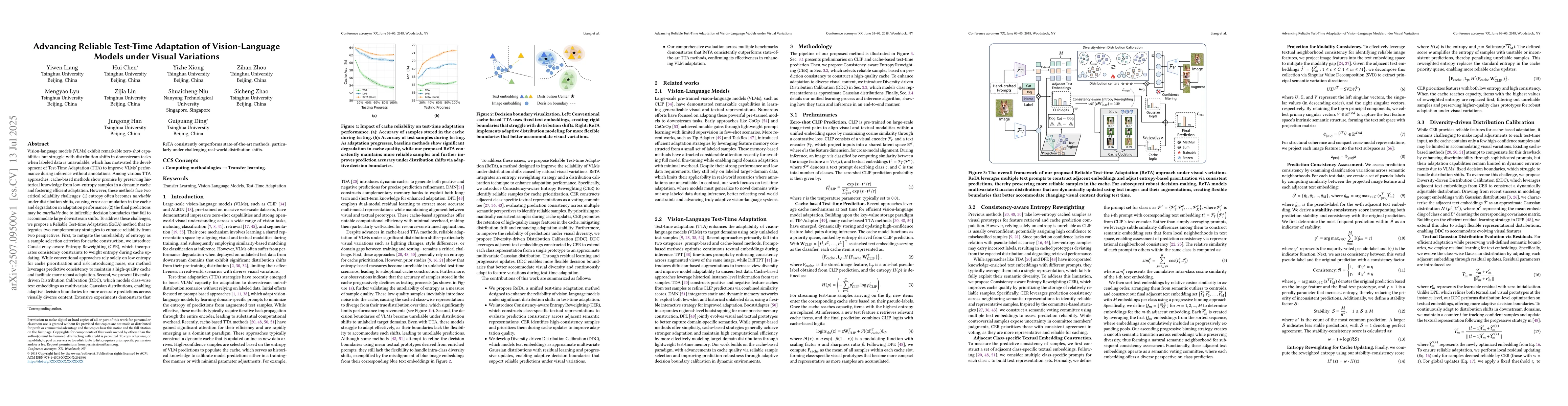 Thumbnail for Advancing Reliable Test-Time Adaptation of Vision-Language Models under
  Visual Variations