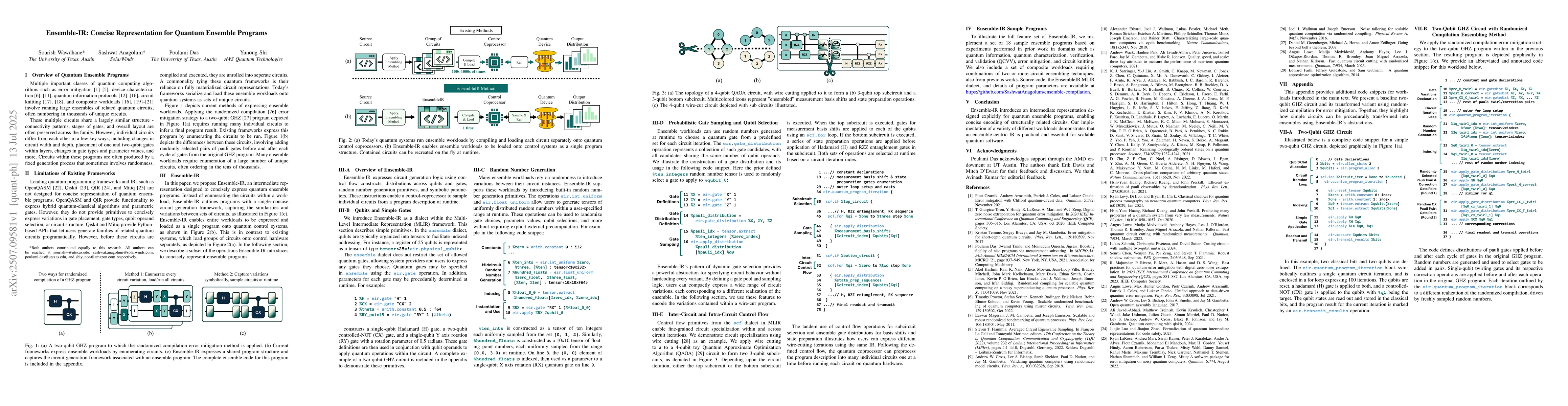 Thumbnail for Ensemble-IR: Concise Representation for Quantum Ensemble Programs