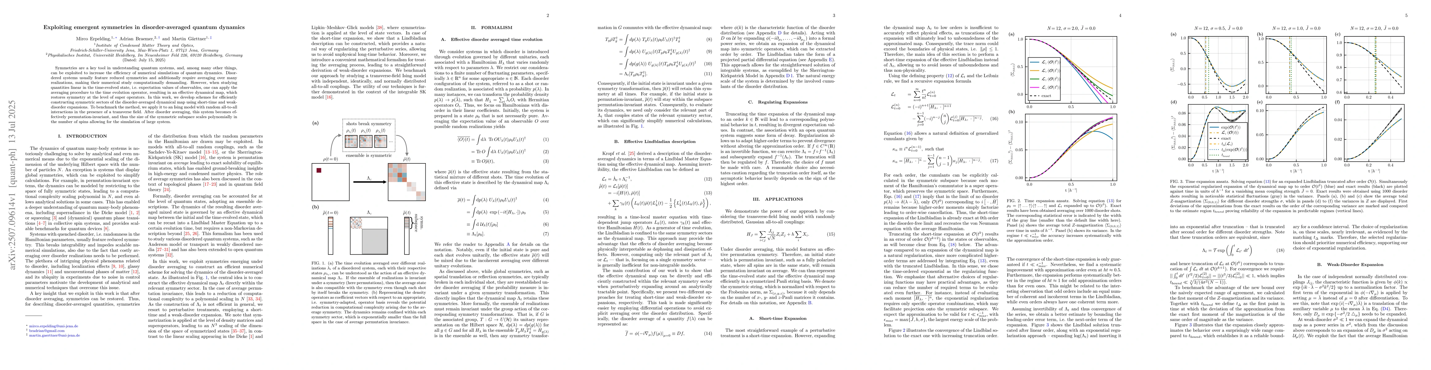 Thumbnail for Exploiting emergent symmetries in disorder-averaged quantum dynamics