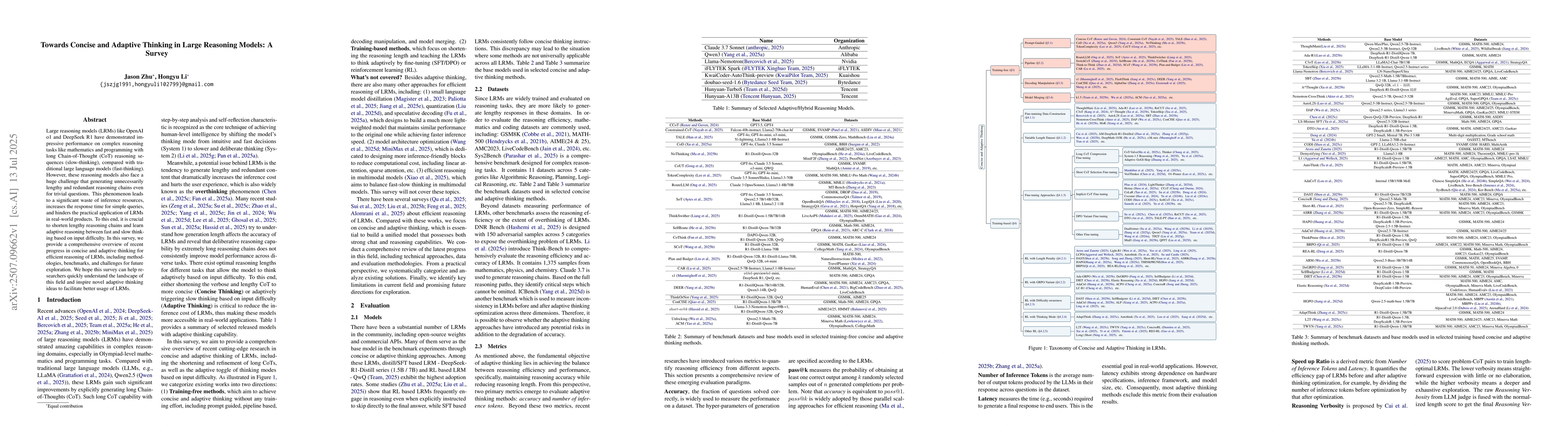 Thumbnail for Towards Concise and Adaptive Thinking in Large Reasoning Models: A
  Survey