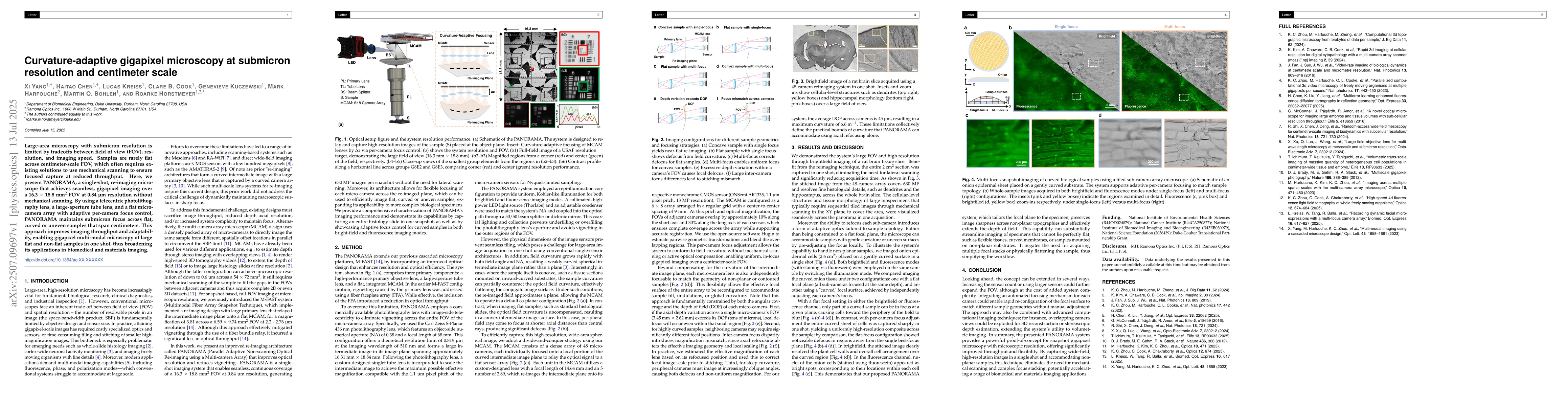 Thumbnail for Curvature-adaptive gigapixel microscopy at submicron resolution and
  centimeter scale