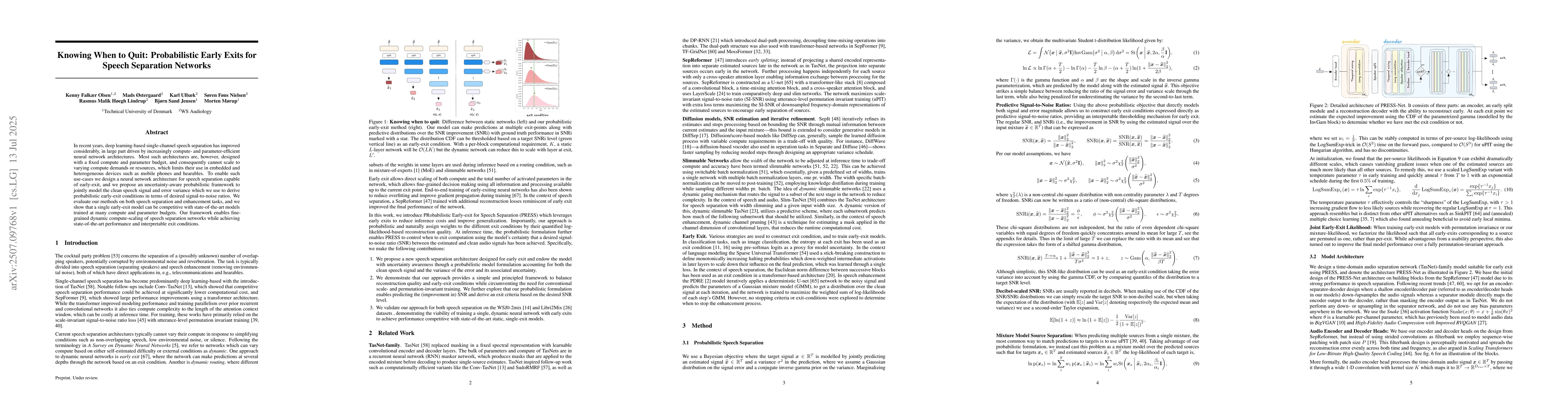 Thumbnail for Knowing When to Quit: Probabilistic Early Exits for Speech Separation