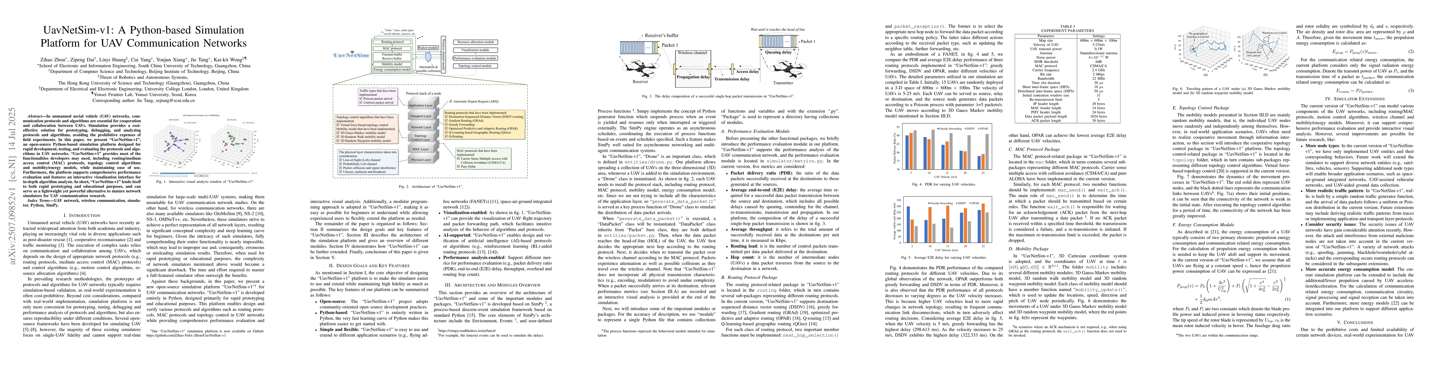 Thumbnail for UavNetSim-v1: A Python-based Simulation Platform for UAV Communication
  Networks