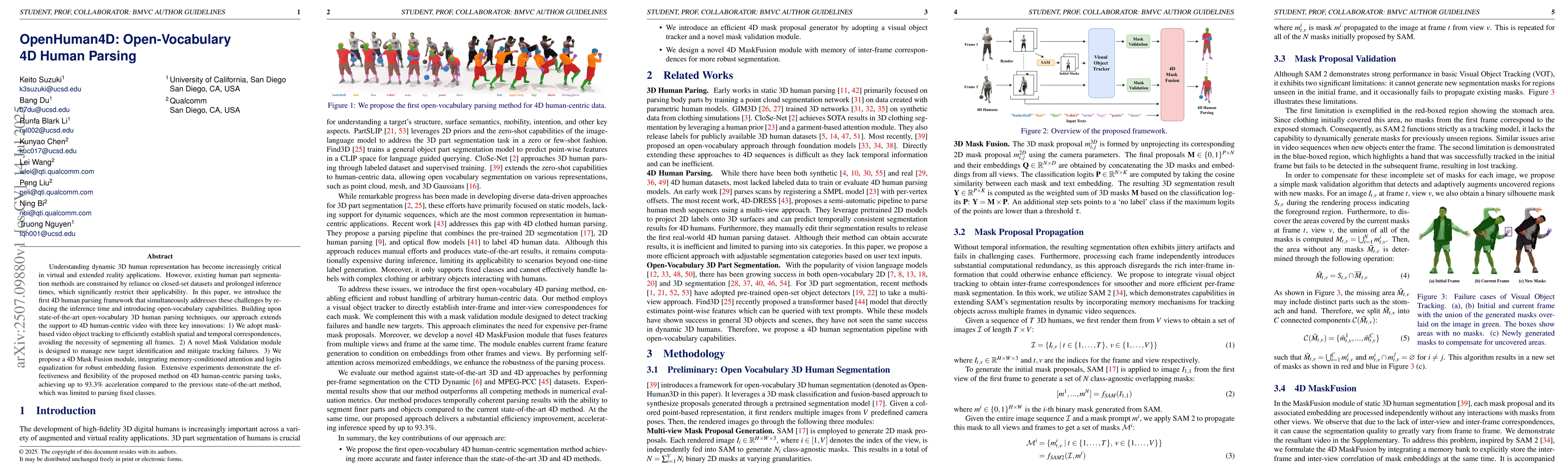 Thumbnail for OpenHuman4D: Open-Vocabulary 4D Human Parsing