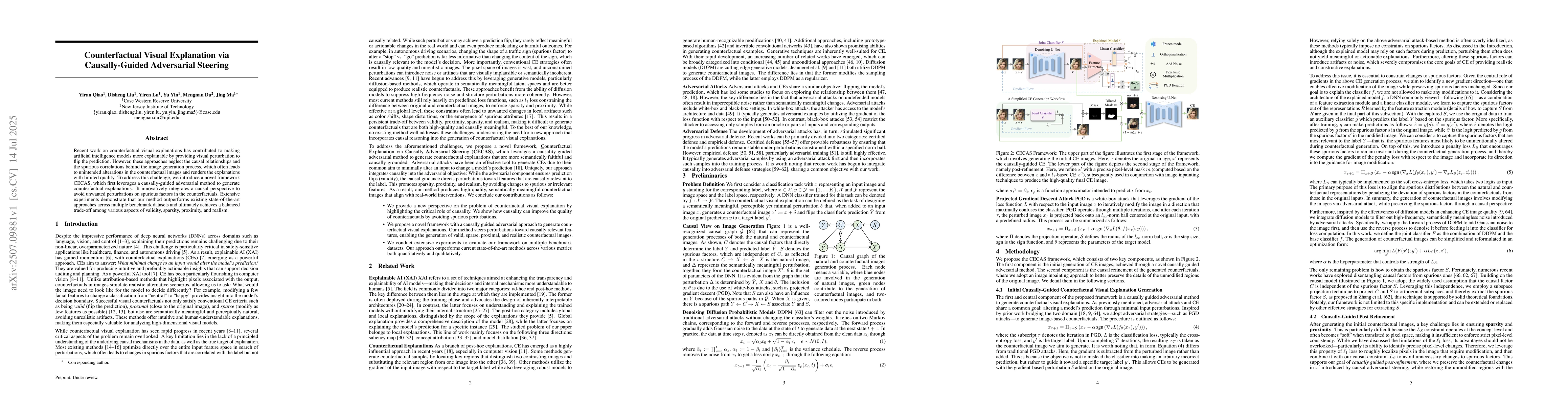 Thumbnail for Counterfactual Visual Explanation via Causally-Guided Adversarial
  Steering