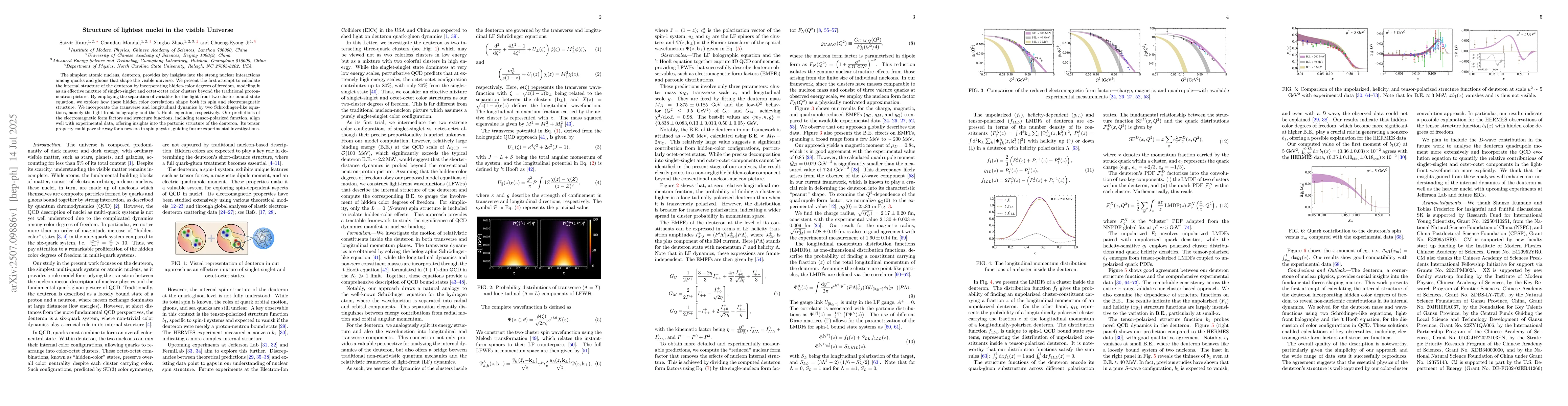 Thumbnail for Structure of lightest nuclei in the visible Universe