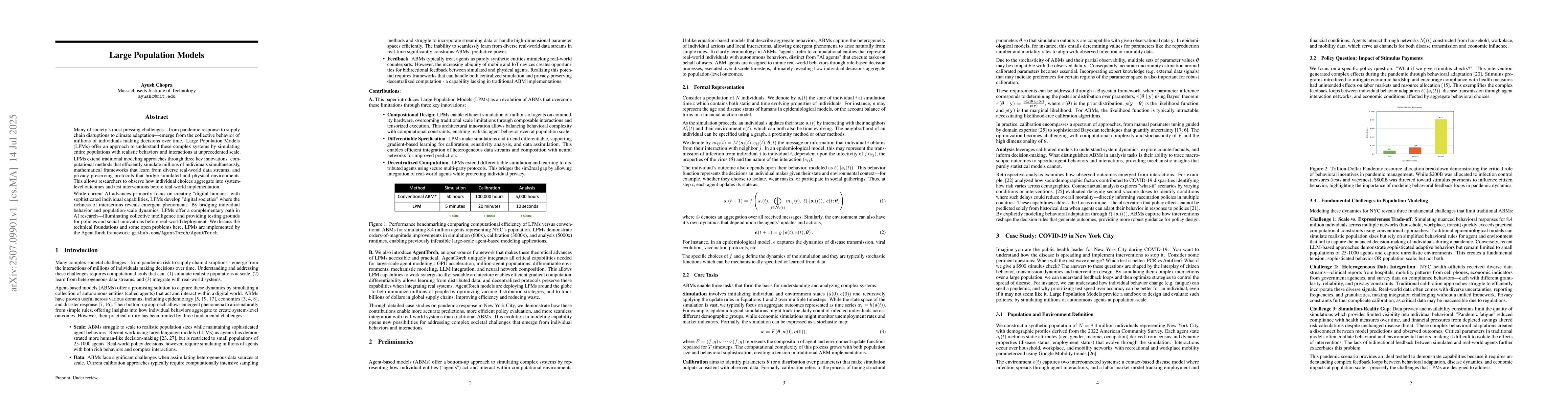 Thumbnail for Large Population Models