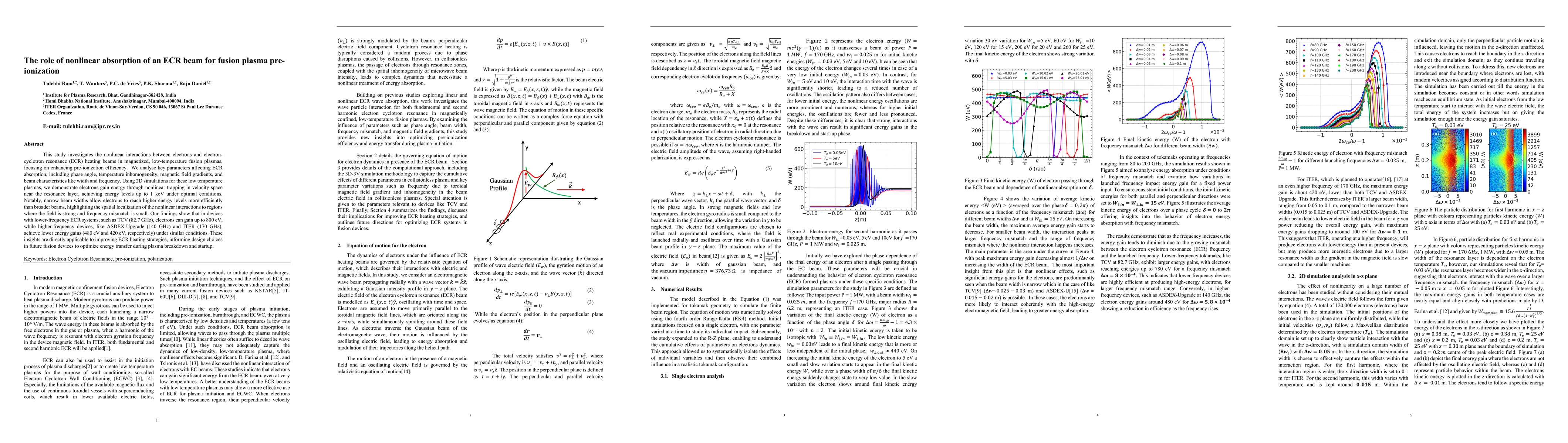Thumbnail for The role of nonlinear absorption of an ECR beam for fusion plasma
  pre-ionization