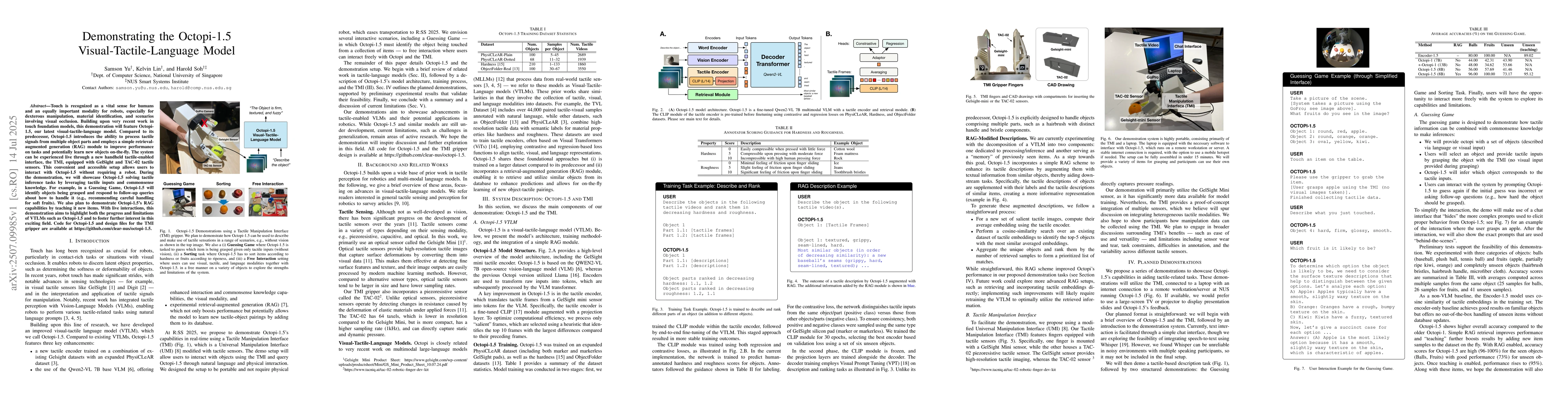 Thumbnail for Demonstrating the Octopi-1.5 Visual-Tactile-Language Model