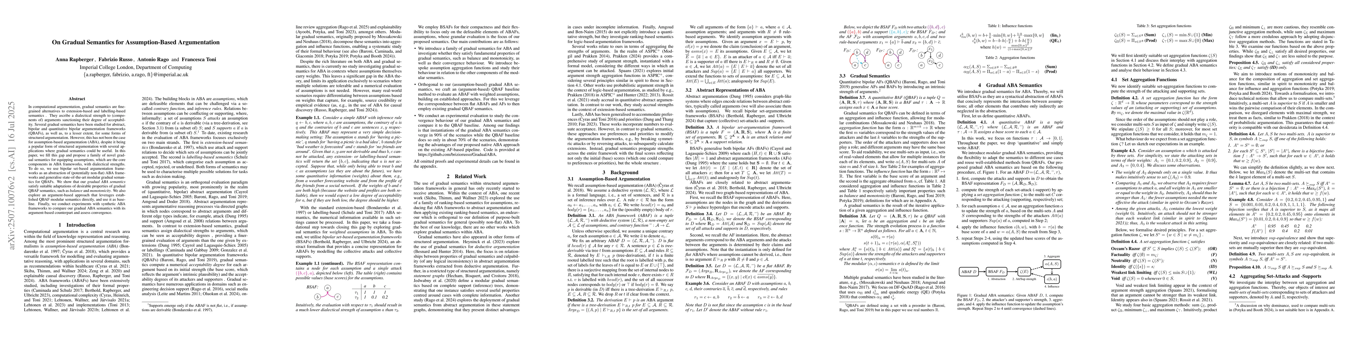 Thumbnail for On Gradual Semantics for Assumption-Based Argumentation