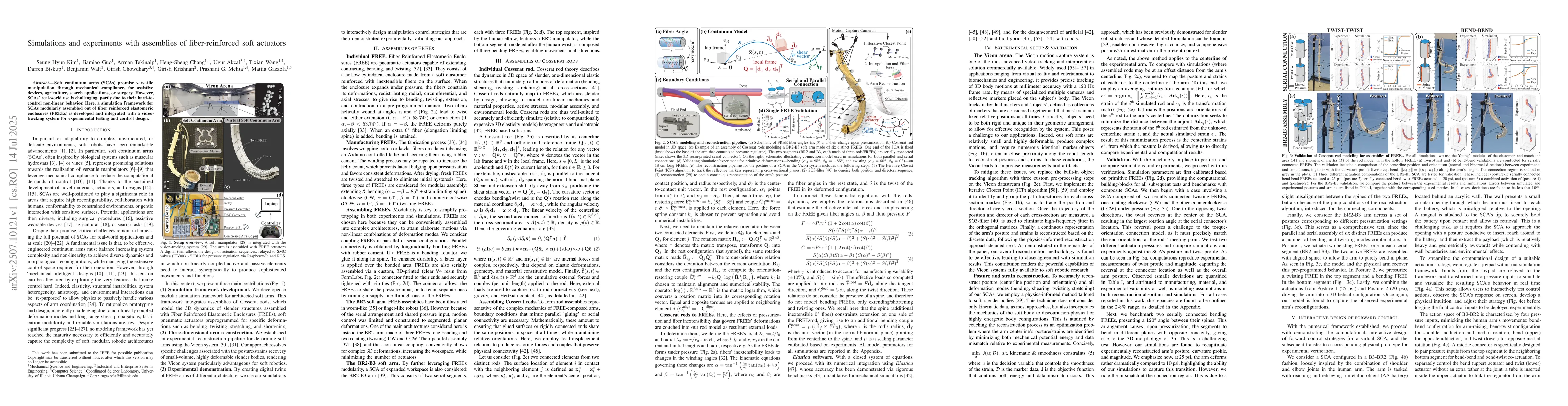 Thumbnail for Simulations and experiments with assemblies of fiber-reinforced soft
  actuators