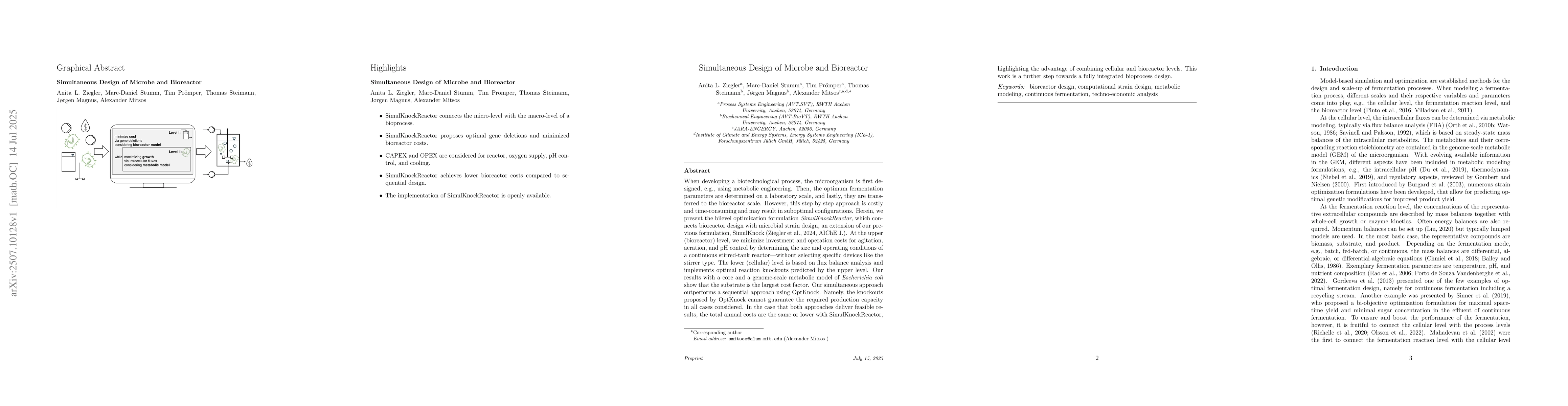 Thumbnail for Simultaneous Design of Microbe and Bioreactor