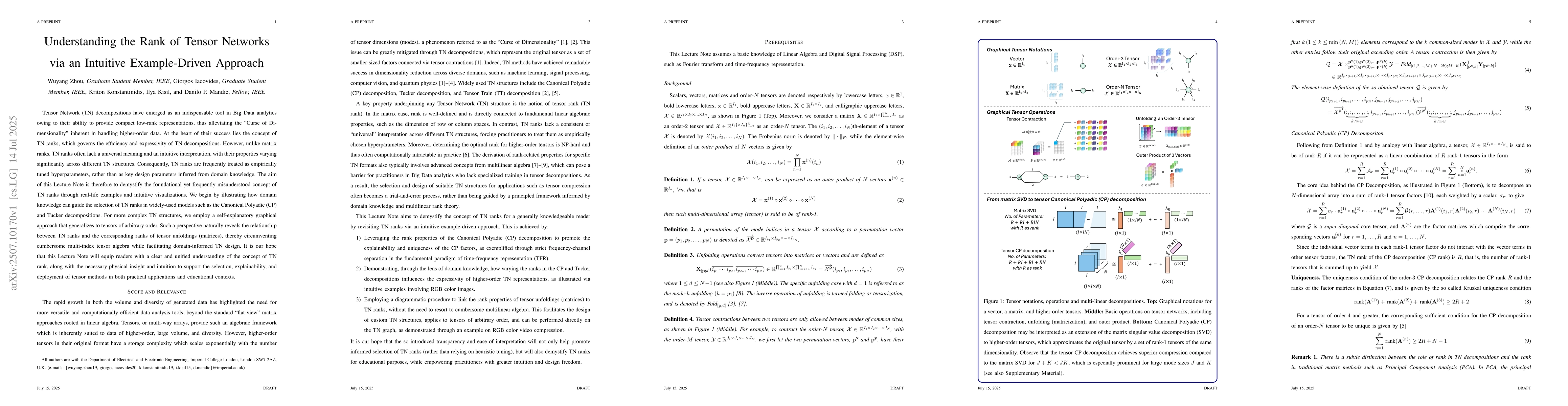 Thumbnail for Understanding the Rank of Tensor Networks via an Intuitive
  Example-Driven Approach