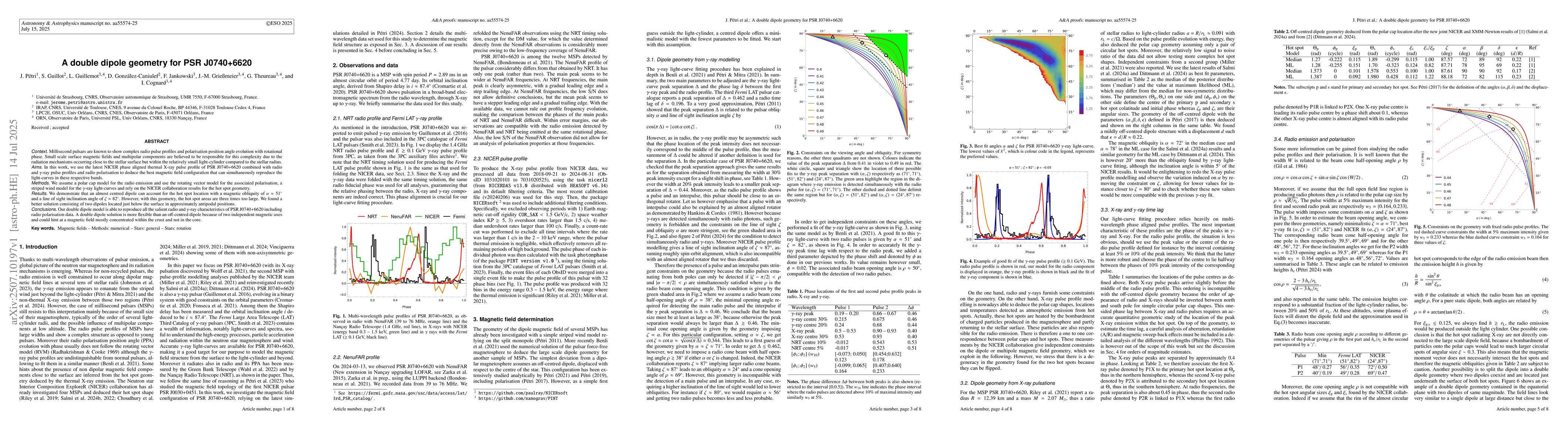 Thumbnail for A double dipole geometry for PSR~J0740+6620