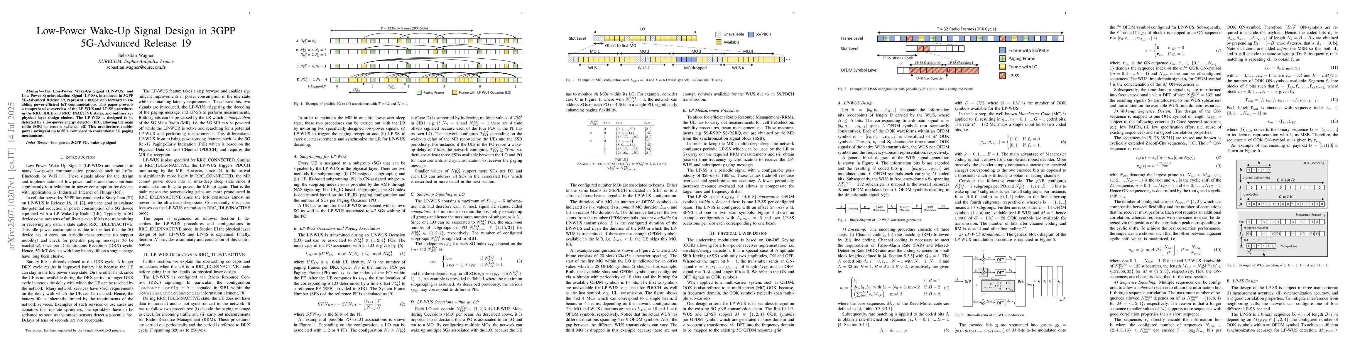 Thumbnail for Low-Power Wake-Up Signal Design in 3GPP 5G-Advanced Release 19