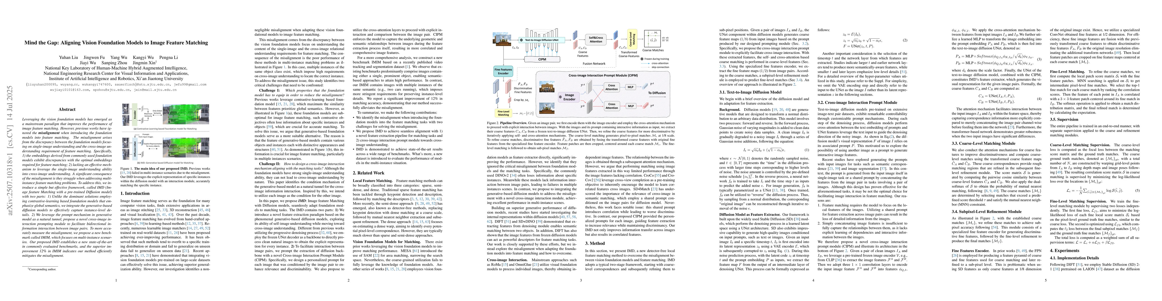 Thumbnail for Mind the Gap: Aligning Vision Foundation Models to Image Feature
  Matching