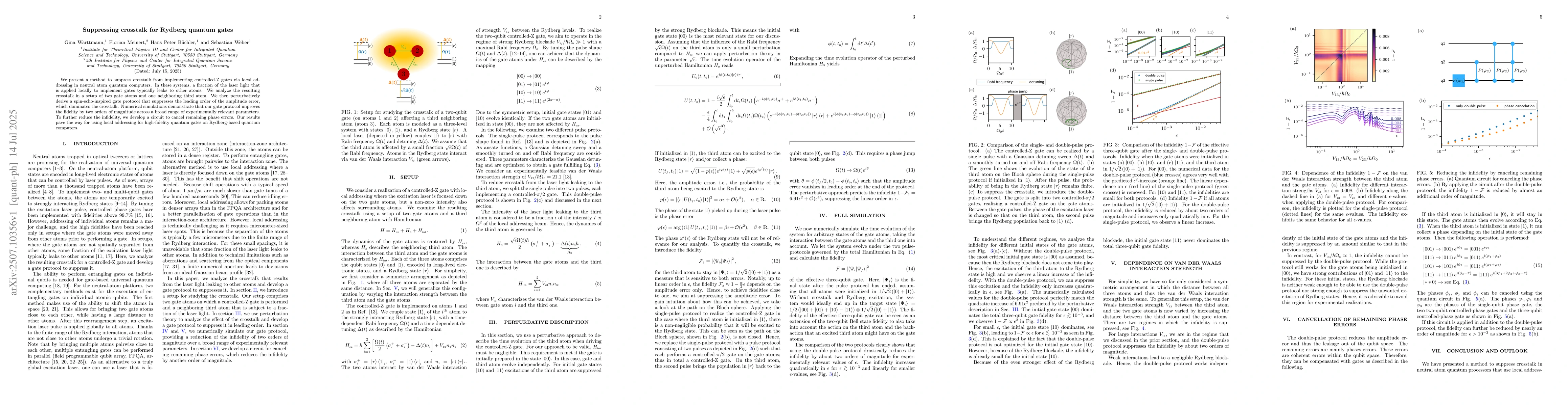 Thumbnail for Suppressing crosstalk for Rydberg quantum gates