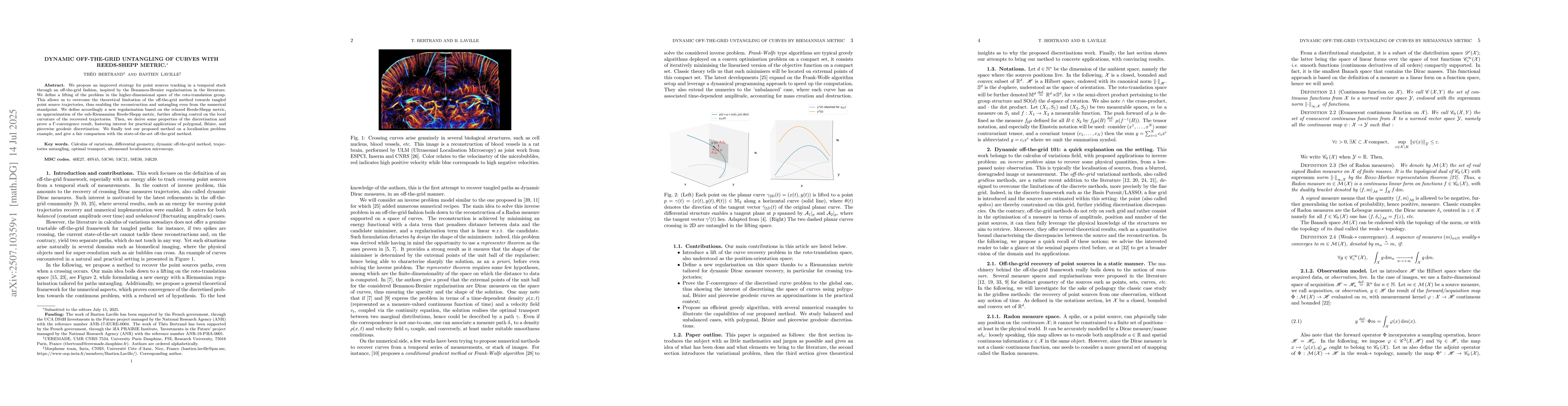 Thumbnail for Dynamic off-the-grid untangling of curves by Riemannian metric