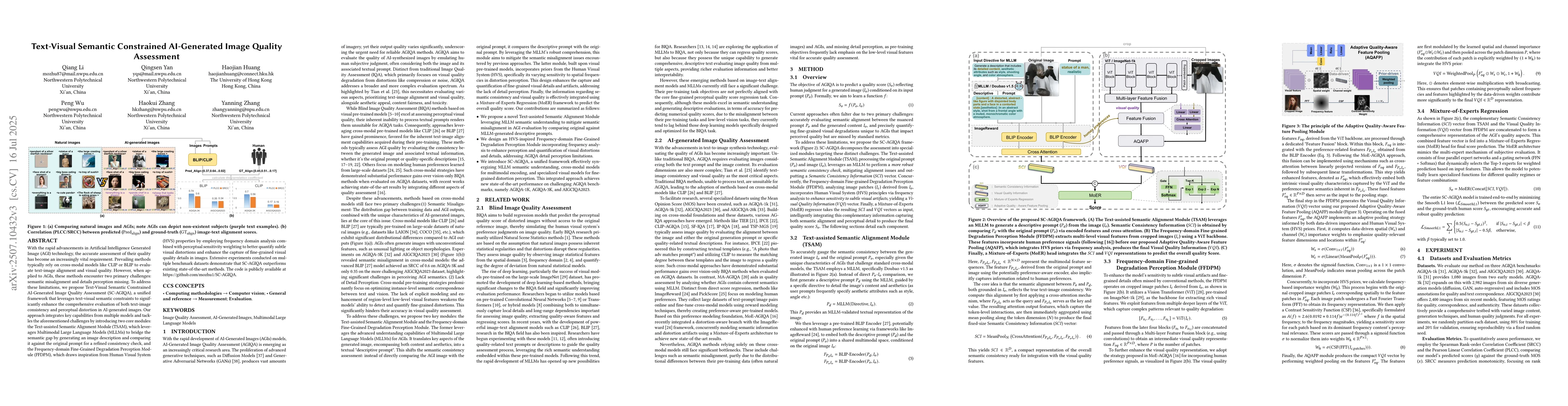 Thumbnail for Text-Visual Semantic Constrained AI-Generated Image Quality Assessment