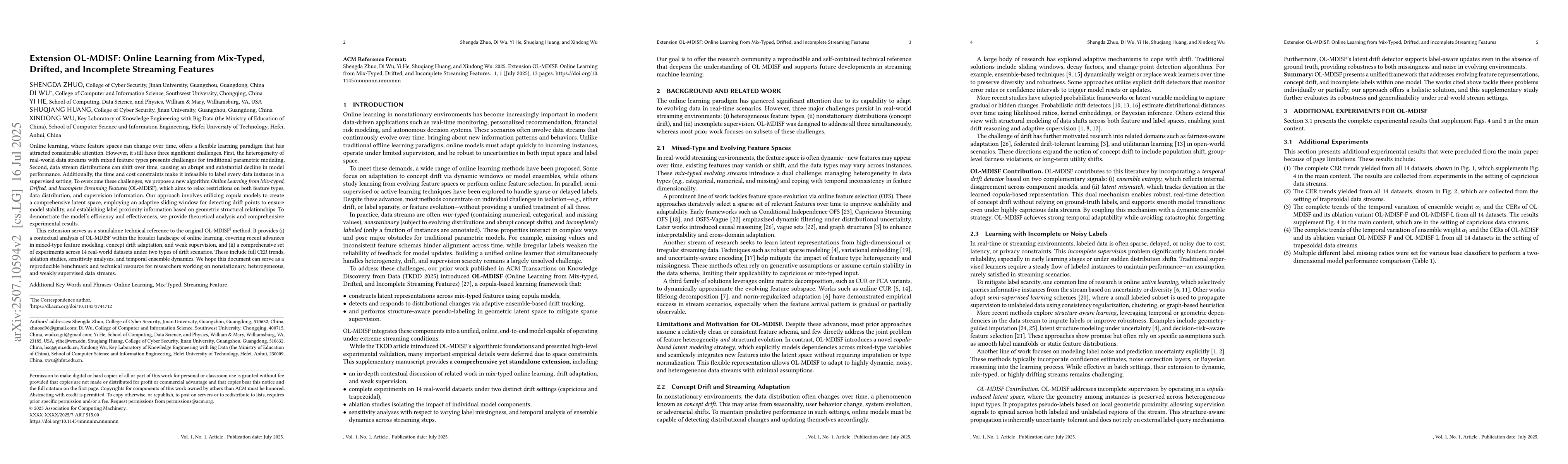 Thumbnail for Extension OL-MDISF: Online Learning from Mix-Typed, Drifted, and
  Incomplete Streaming Features