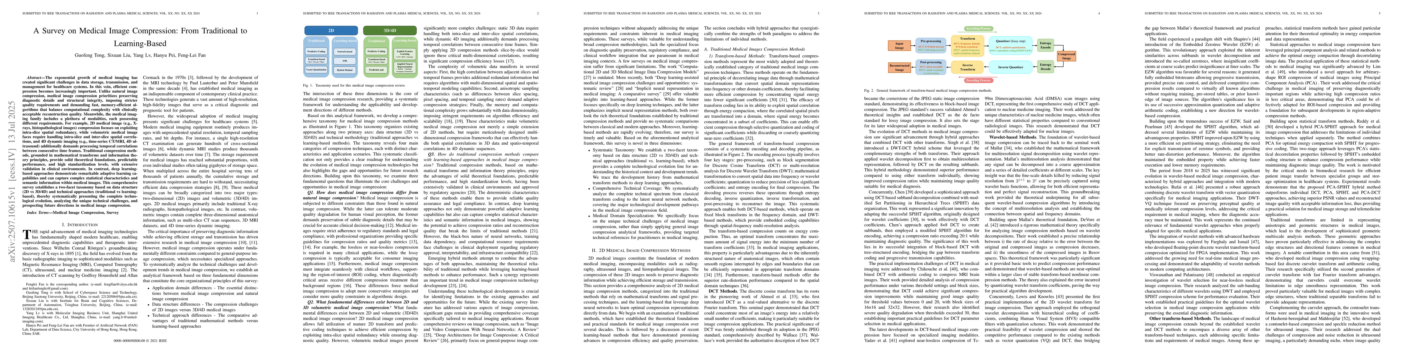 Thumbnail for A Survey on Medical Image Compression: From Traditional to
  Learning-Based