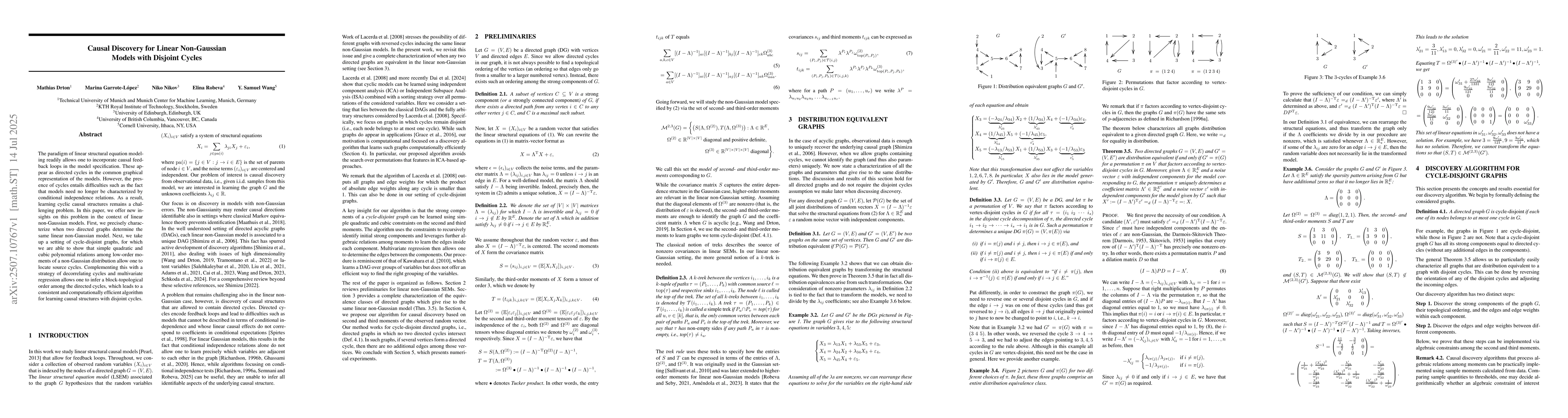 Thumbnail for Causal Discovery for Linear Non-Gaussian Models with Disjoint Cycles