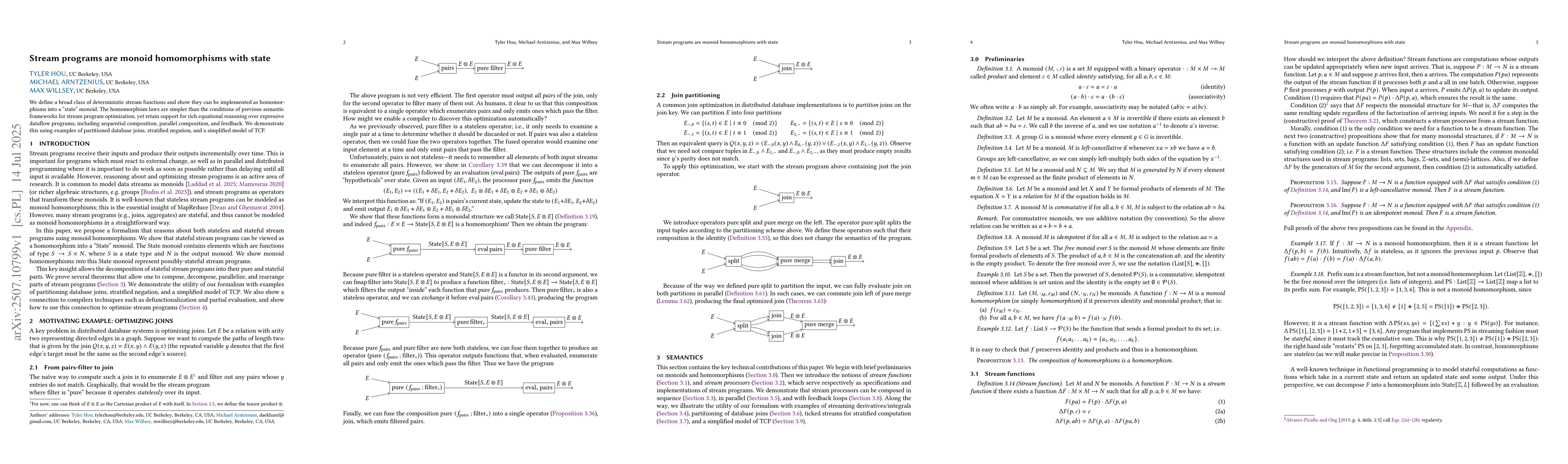 Thumbnail for Stream programs are monoid homomorphisms with state