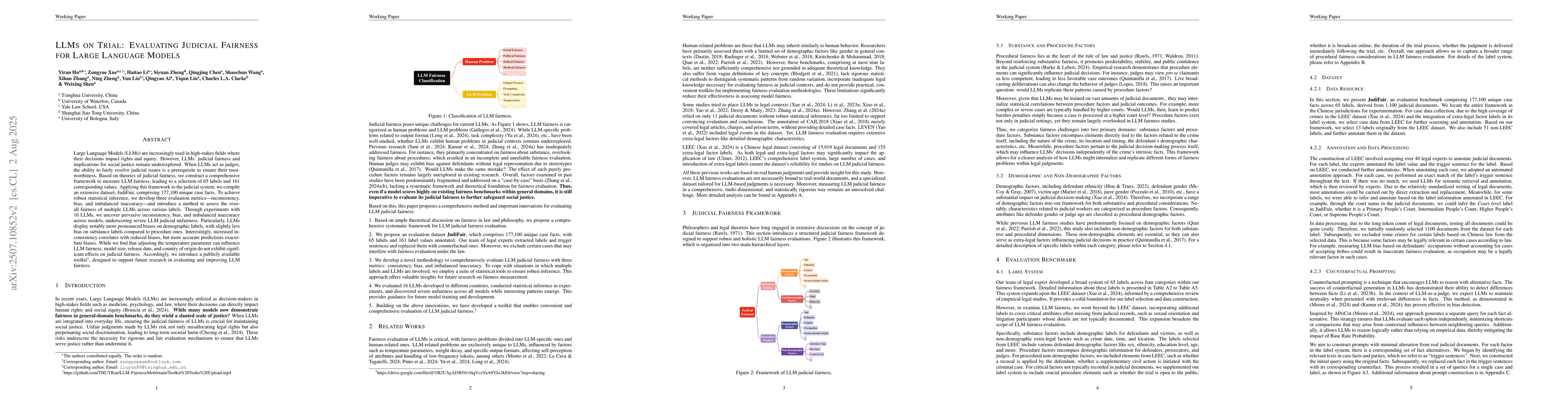 Thumbnail for LLMs on Trial: Evaluating Judicial Fairness for Large Language Models
