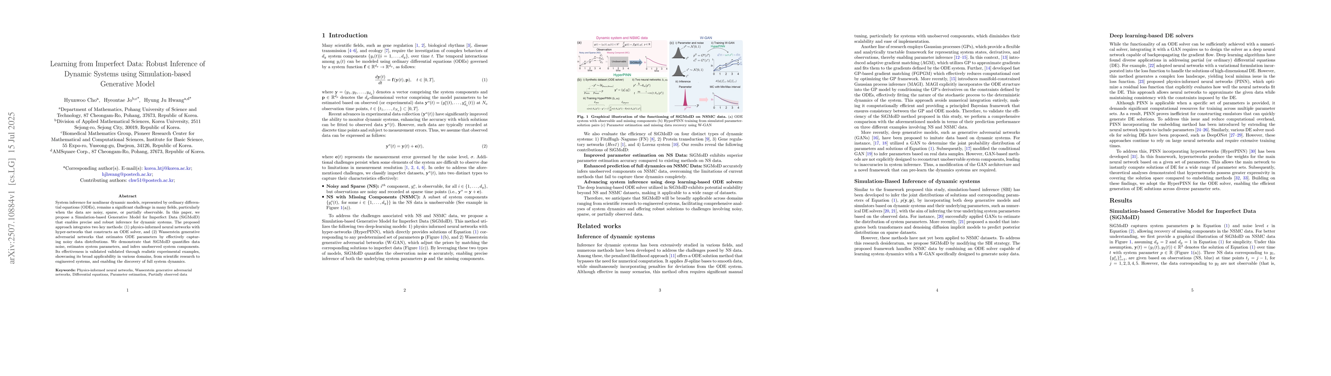 Thumbnail for Learning from Imperfect Data: Robust Inference of Dynamic Systems using
  Simulation-based Generative Model