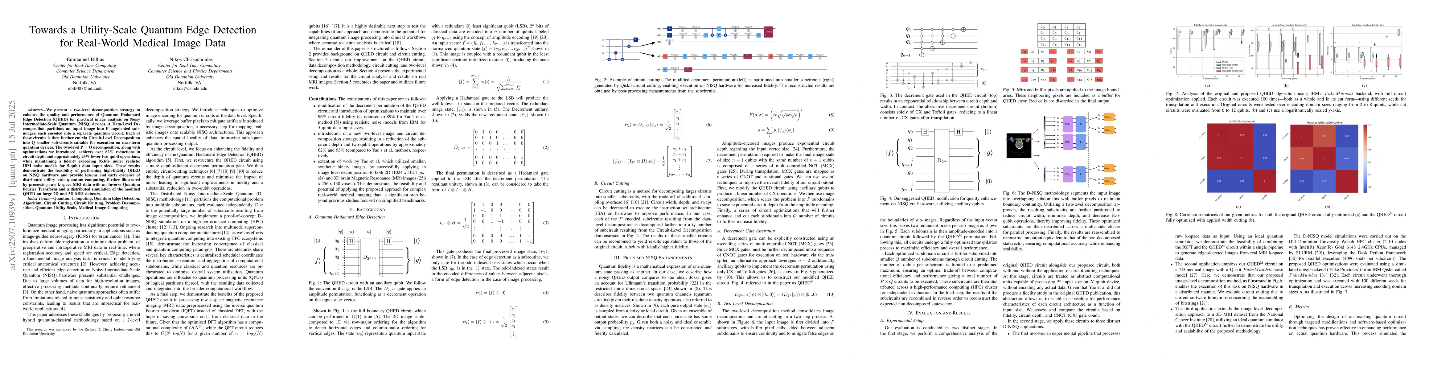 Thumbnail for Towards a Utility-Scale Quantum Edge Detection for Real-World Medical
  Image Data