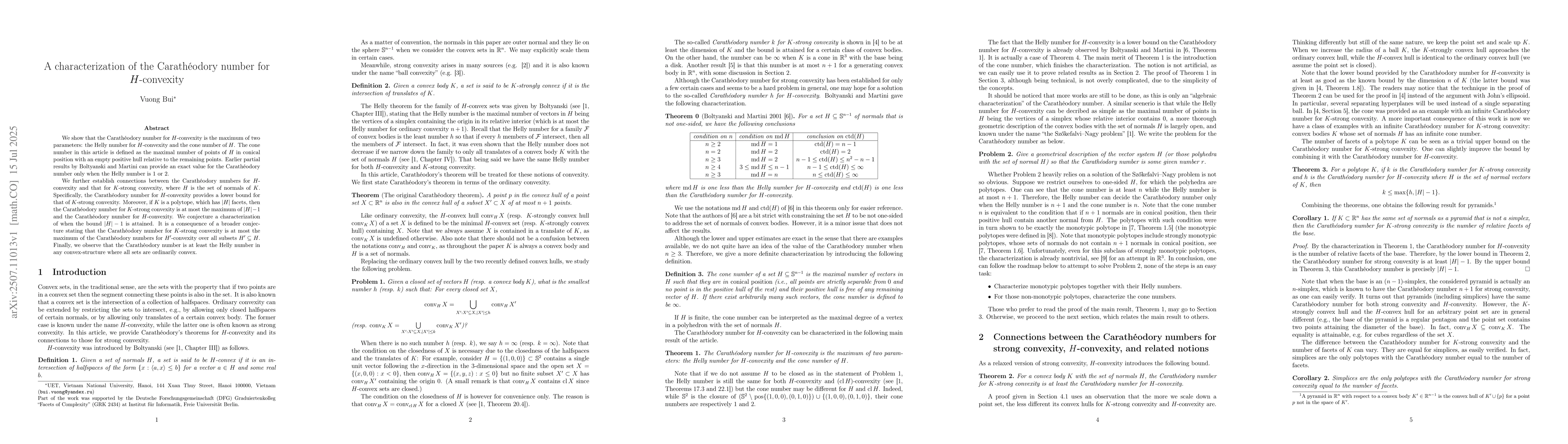 Thumbnail for A characterization of the CarathĂŠodory number for $H$-convexity