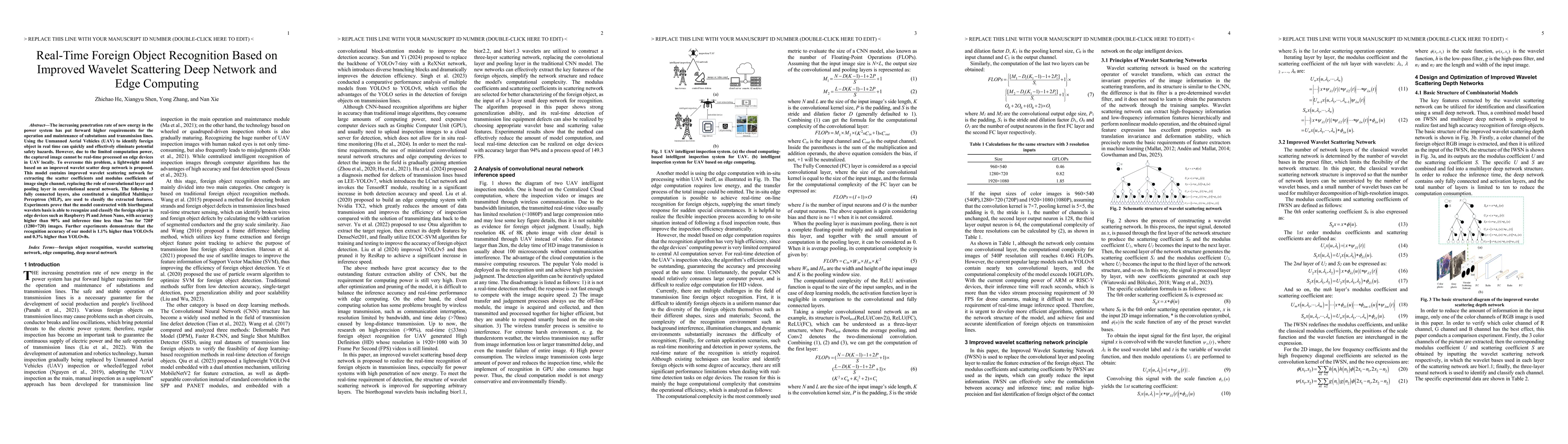 Thumbnail for Real-Time Foreign Object Recognition Based on Improved Wavelet
  Scattering Deep Network and Edge Computing