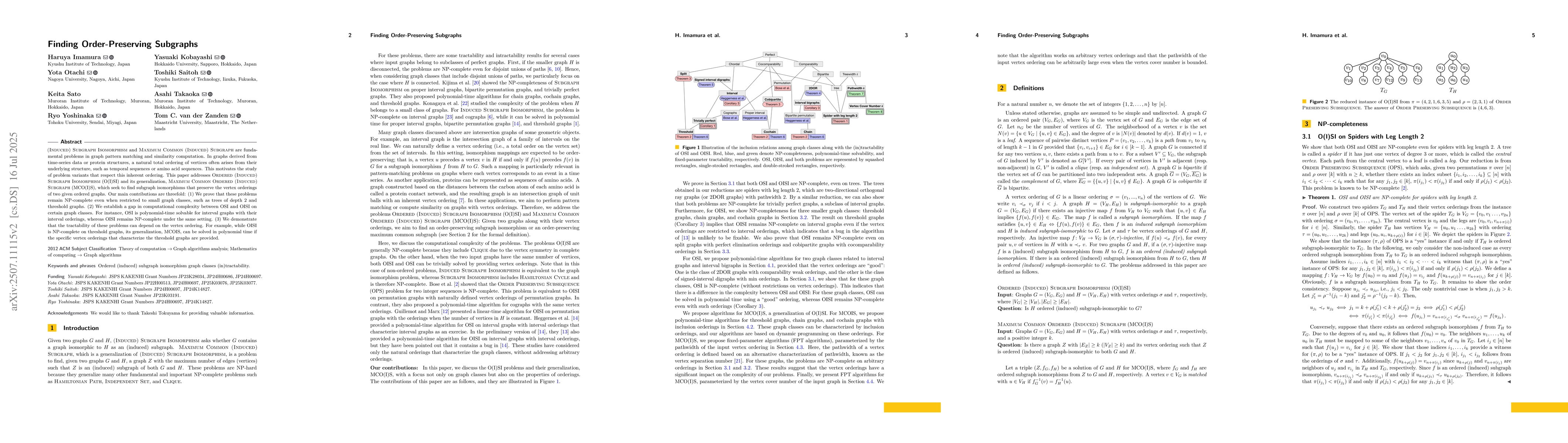 Thumbnail for Finding Order-Preserving Subgraphs