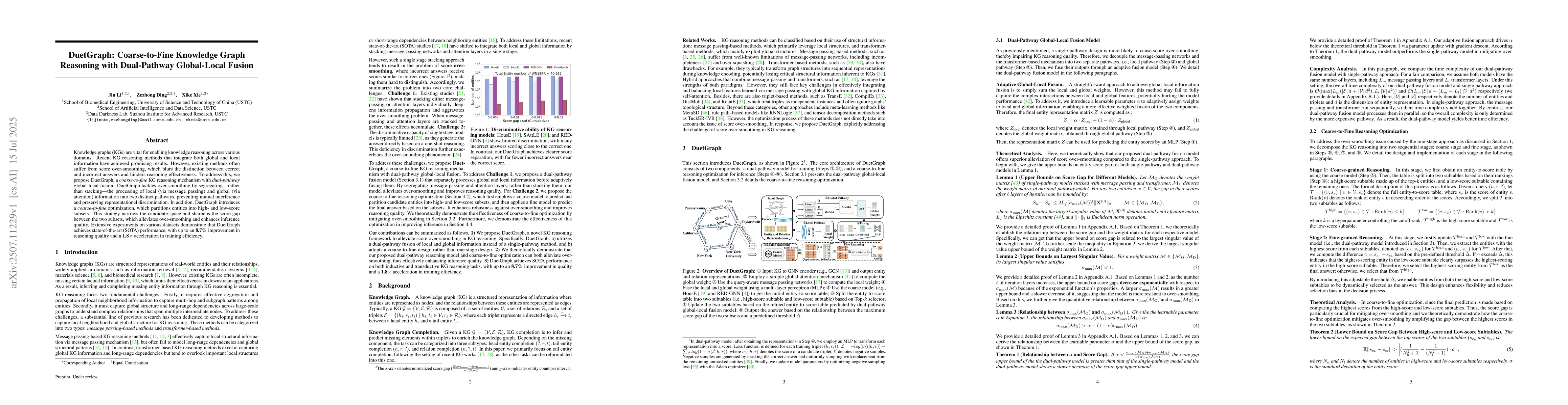 Thumbnail for DuetGraph: Coarse-to-Fine Knowledge Graph Reasoning with Dual-Pathway
  Global-Local Fusion