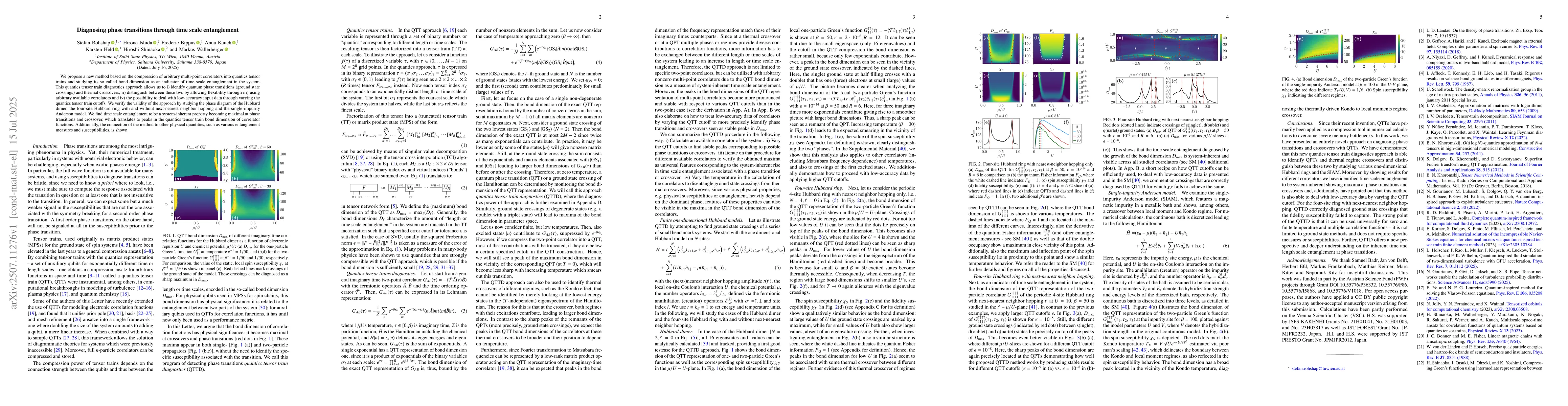 Thumbnail for Diagnosing phase transitions through time scale entanglement