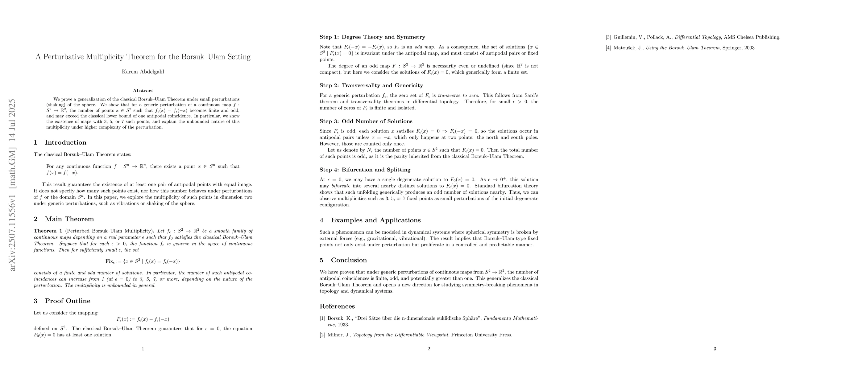 Thumbnail for A Perturbative Multiplicity Theorem for the Borsuk-Ulam Setting