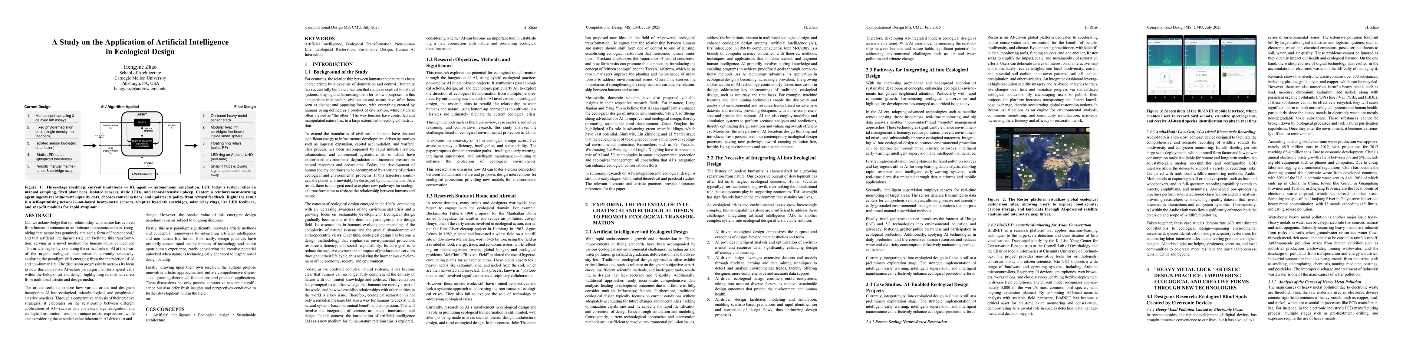 Thumbnail for A Study on the Application of Artificial Intelligence in Ecological
  Design