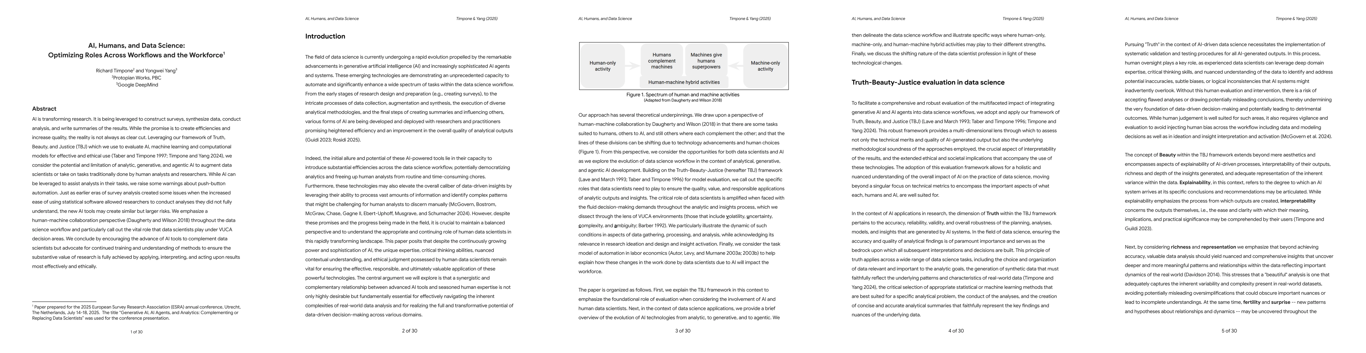 Thumbnail for AI, Humans, and Data Science: Optimizing Roles Across Workflows and the
  Workforce