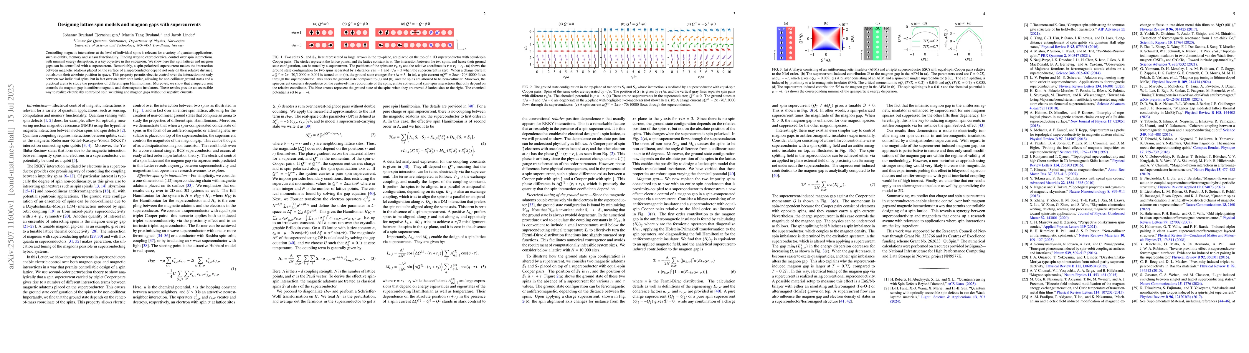 Thumbnail for Designing lattice spin models and magnon gaps with supercurrents