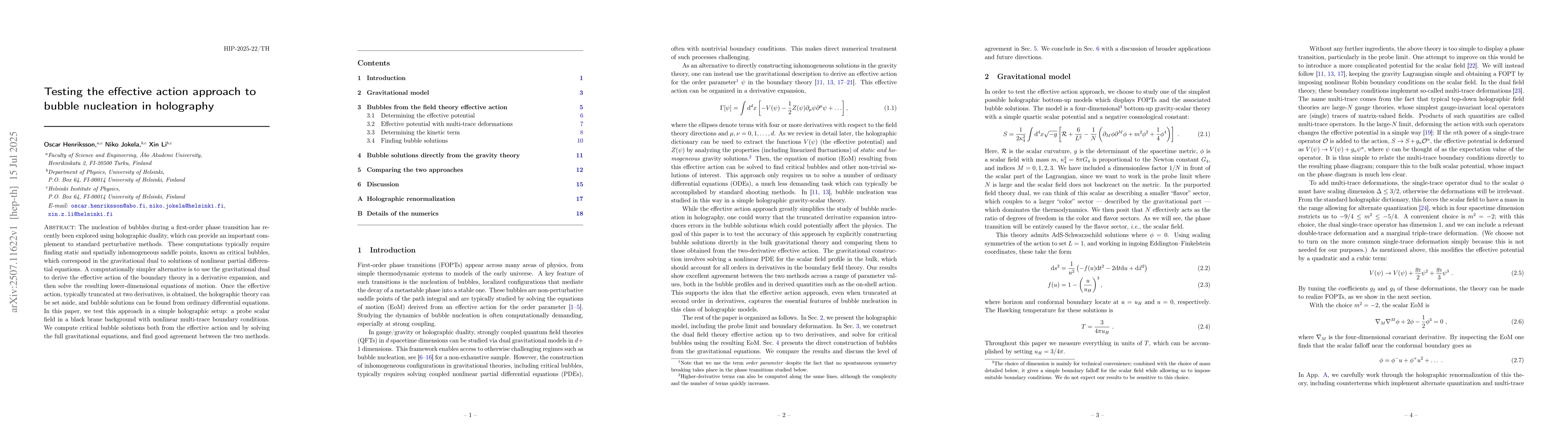 Thumbnail for Testing the effective action approach to bubble nucleation in holography