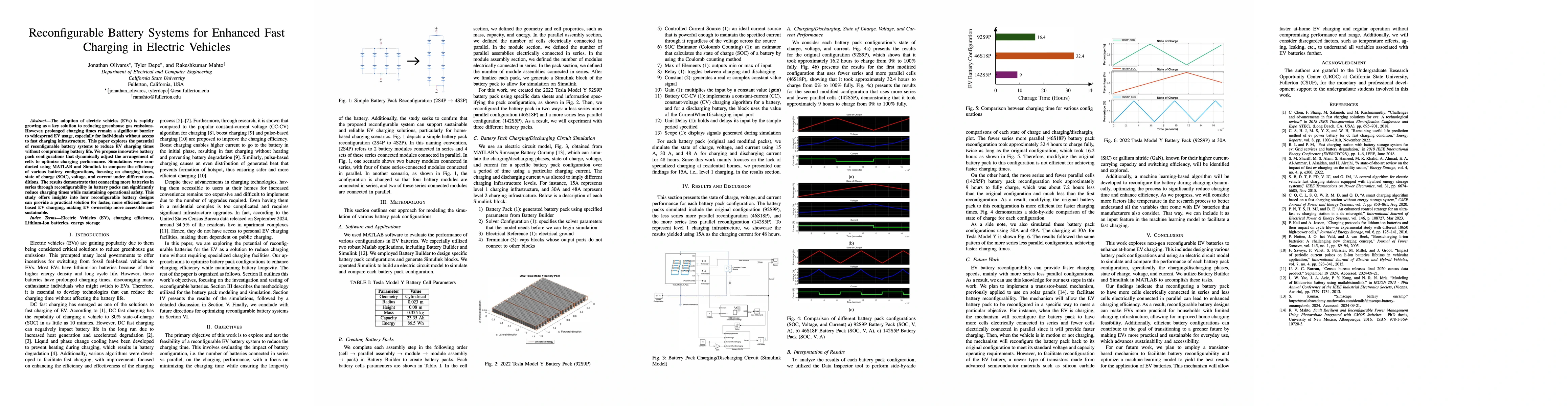 Thumbnail for Reconfigurable Battery Systems for Enhanced Fast Charging in Electric
  Vehicles