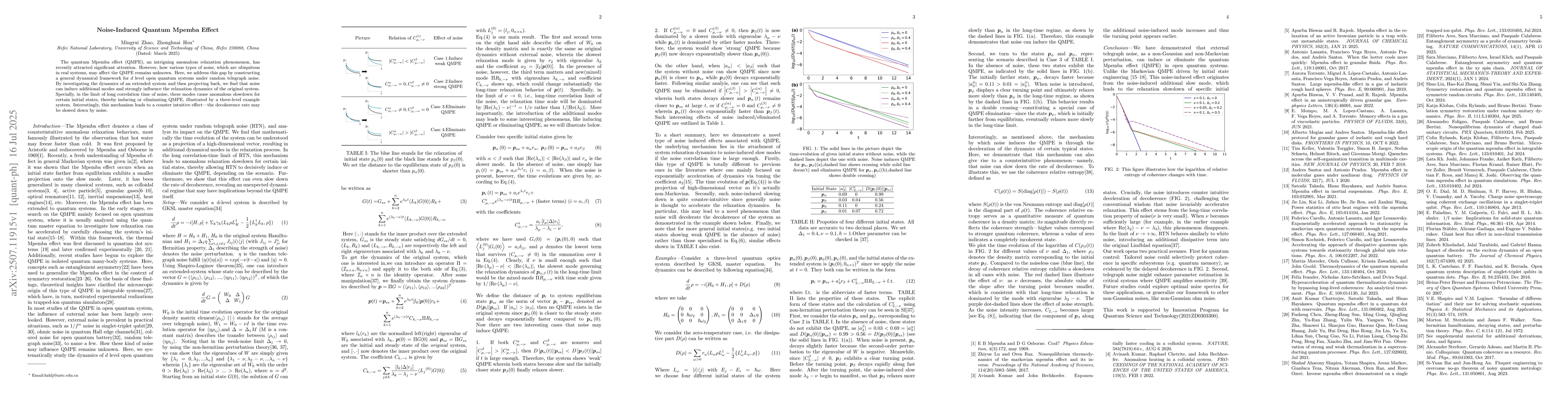 Thumbnail for Noise-induced Quantum Mpemba effect